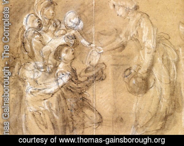 Thomas Gainsborough - A Study For 'Charity Relieving Distress'