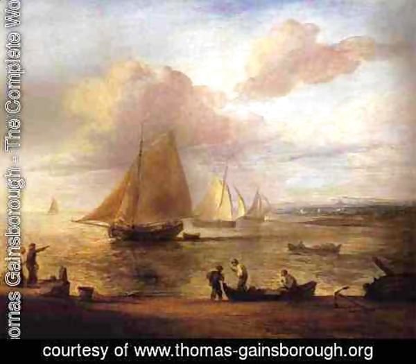 Thomas Gainsborough - Coastal Scene - a Calm