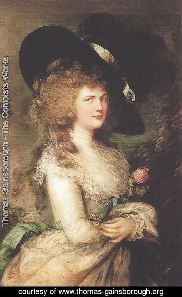 Thomas Gainsborough - Lady Georgiana Cavendish, Duchess of Devonshire