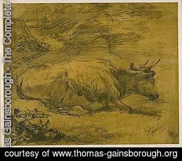 Thomas Gainsborough - Study of a Cow in a Landscape