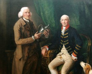 Thomas Gainsborough - William Anne Hollis, Fourth Earl of Essex, Presenting a Cup to Thomas Clutterbuck of Watford