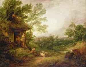 Thomas Gainsborough - Cottage Door with Girl and Pigs