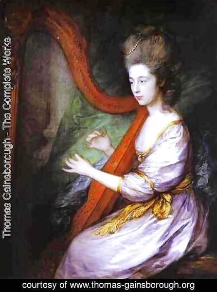 Thomas Gainsborough - Portrait of Louisa Lady Clarges