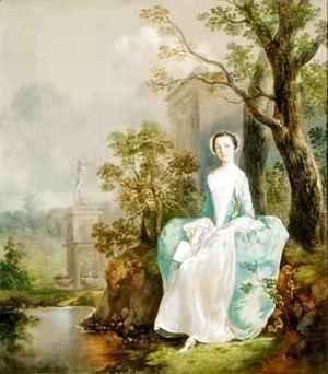 Thomas Gainsborough - Girl with a Book Seated in a Park