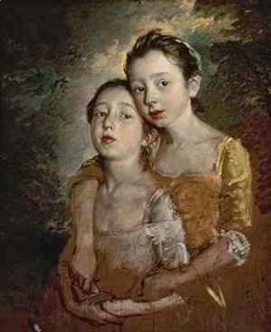 Thomas Gainsborough - The Painters Daughters with a Cat