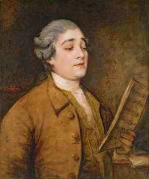 Thomas Gainsborough - Portrait of Giusto Ferdinando Tenducci castrato singer and composer