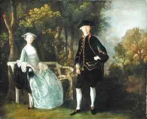 Thomas Gainsborough - Lady Lloyd and her son Richard Savage Lloyd of Hintlesham Hall Suffolk