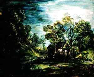 Thomas Gainsborough - Cottage in Moonlight