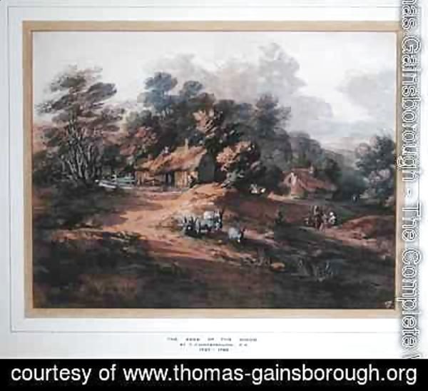 Thomas Gainsborough - Peasants and Donkeys near Cottages at the Edge of a Wood