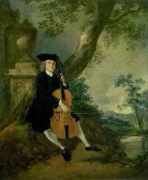 Thomas Gainsborough - The Rev John Chafy Playing a Cello