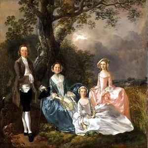 Mr and Mrs John Gravenor and their Daughters Elizabeth and Ann