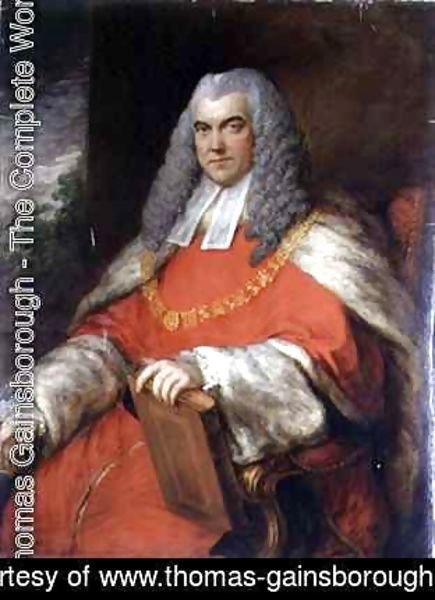 Portrait of Judge Sir John Skynner 1723-1805 Wearing Robes and Chain of Office