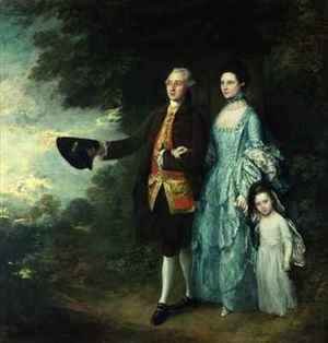 Mr and Mrs George Byam and their eldest daughter Selina