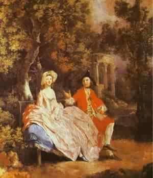 Self Portrait With His Wife Margaret 1746-47