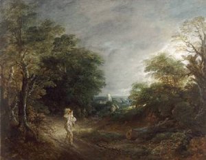 Thomas Gainsborough - Wooded Landscape with a Woodcutter 1762 63