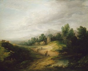 Thomas Gainsborough - Wooded Upland Landscape probably 1783