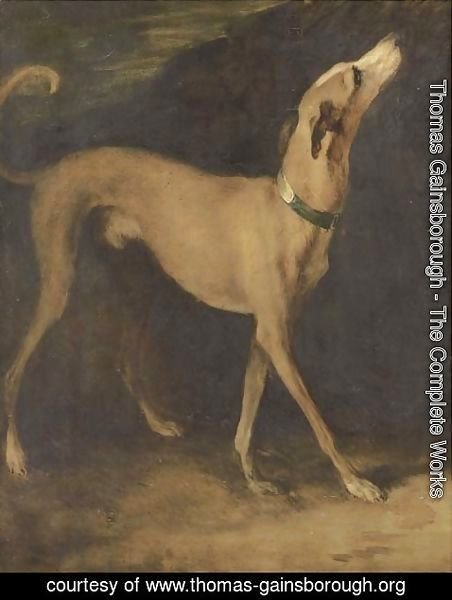 Thomas Gainsborough - A greyhound in a landscape