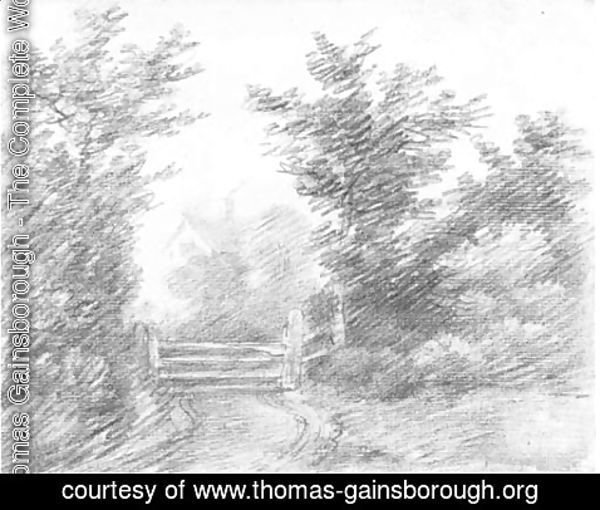 Thomas Gainsborough - Cottage with a gate