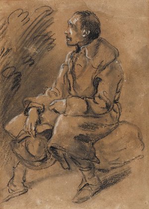 Thomas Gainsborough - Study of a rustic figure