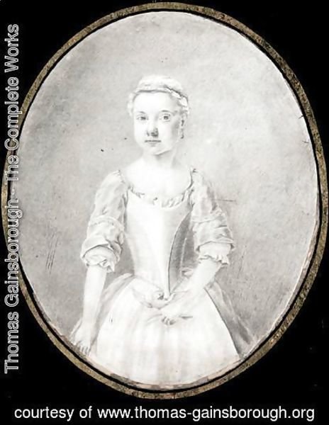Thomas Gainsborough - Portrait Of Anne Lynch As A Child