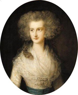 Thomas Gainsborough - Portrait Of Elizabeth Bowes, Mrs Croft