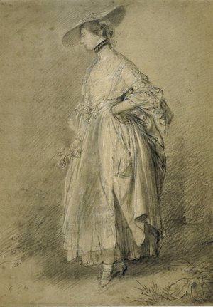 Thomas Gainsborough - A woman with a rose