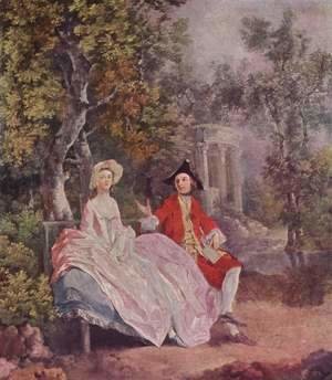 Conversation in a Park c. 1740