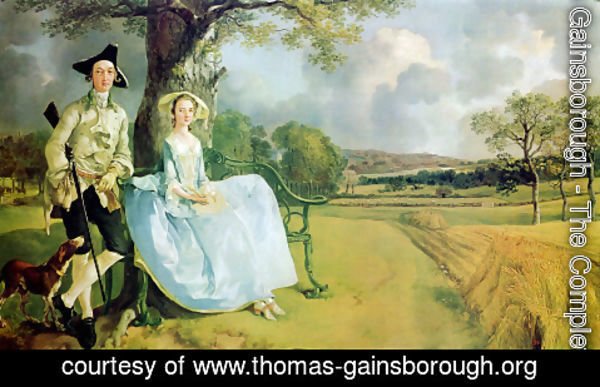 Thomas Gainsborough - Mr and Mrs Andrews 1748-49