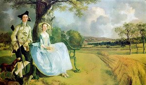 Thomas Gainsborough - Mr and Mrs Andrews 1748-49