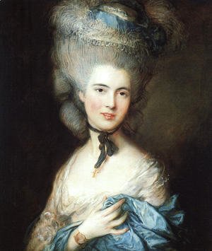 Thomas Gainsborough - Portrait of a Lady in Blue 1777-79
