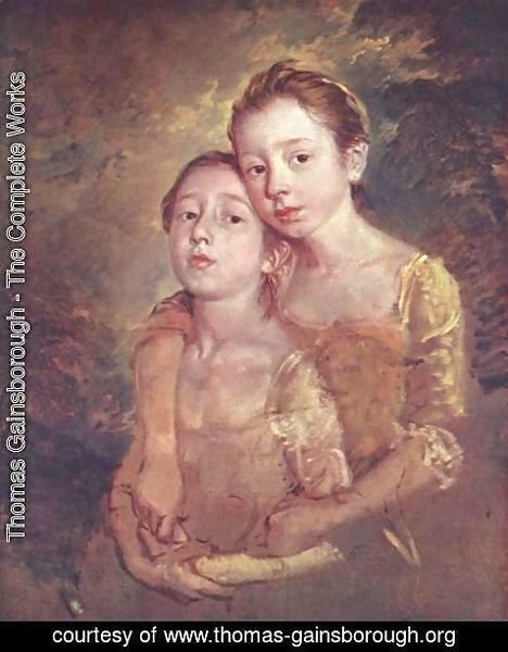 Thomas Gainsborough - The Artist's Daughters with a Cat 1759-61