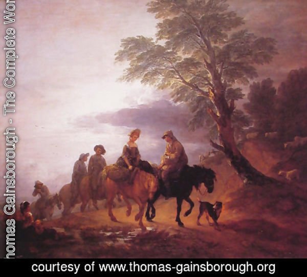 Thomas Gainsborough - Peasants Going to Market in the Early Morning