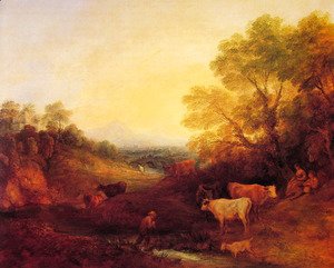 Thomas Gainsborough - Landscape with Cattle