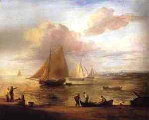 Thomas Gainsborough - Coastal Scene - a Calm