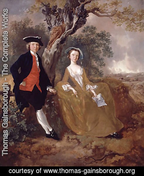 Thomas Gainsborough - An Unknown Couple in a Landscape