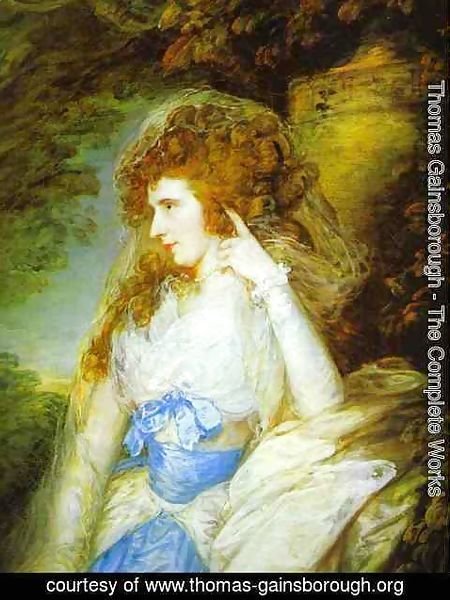 Thomas Gainsborough - Lady Bate-Dudley (detail)