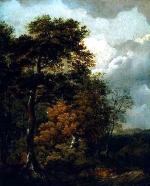 Landscape with a Peasant on a Path circa