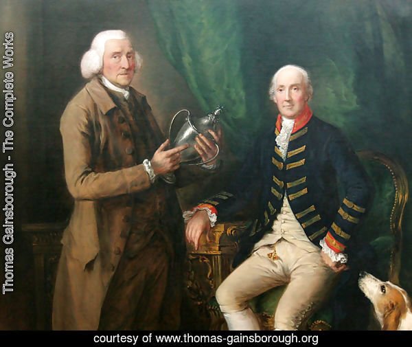 William Anne Hollis, Fourth Earl of Essex, Presenting a Cup to Thomas Clutterbuck of Watford