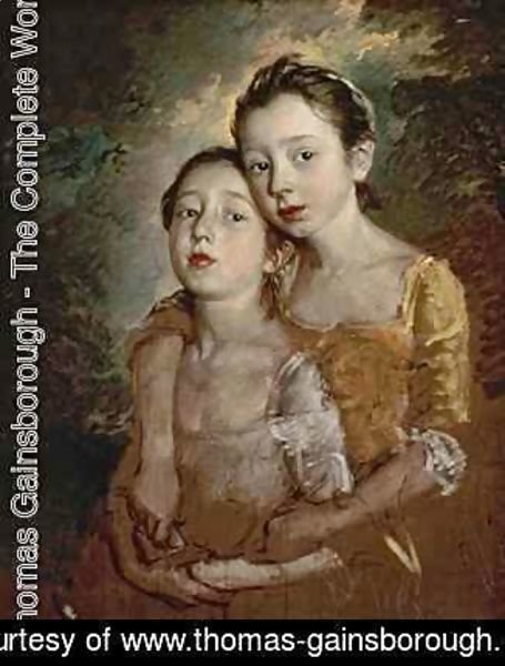 Thomas Gainsborough - The Painters Daughters with a Cat