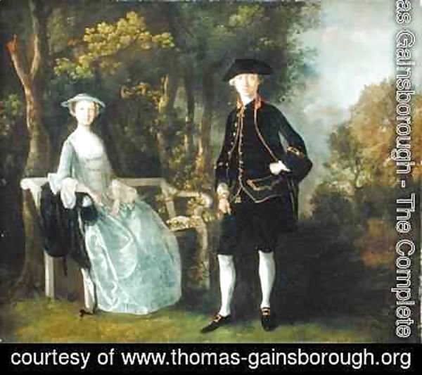 Thomas Gainsborough - Lady Lloyd and her son Richard Savage Lloyd of Hintlesham Hall Suffolk