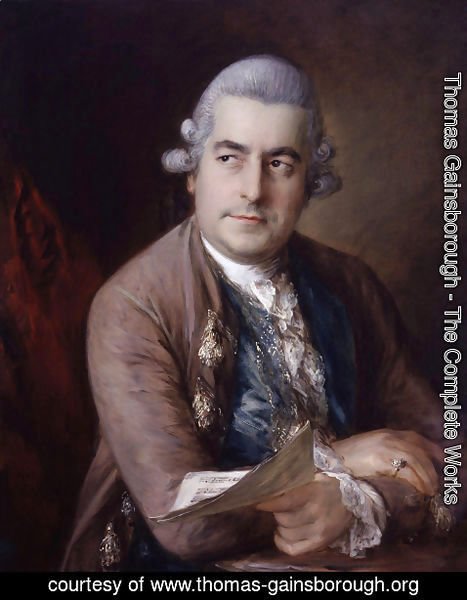 Thomas Gainsborough - Portrait of Johann Christian Bach 1735-1782