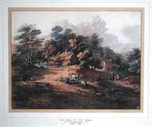 Thomas Gainsborough - Peasants and Donkeys near Cottages at the Edge of a Wood