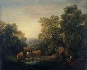 Thomas Gainsborough - Rocky landscape with Hagar and Ishmael 2