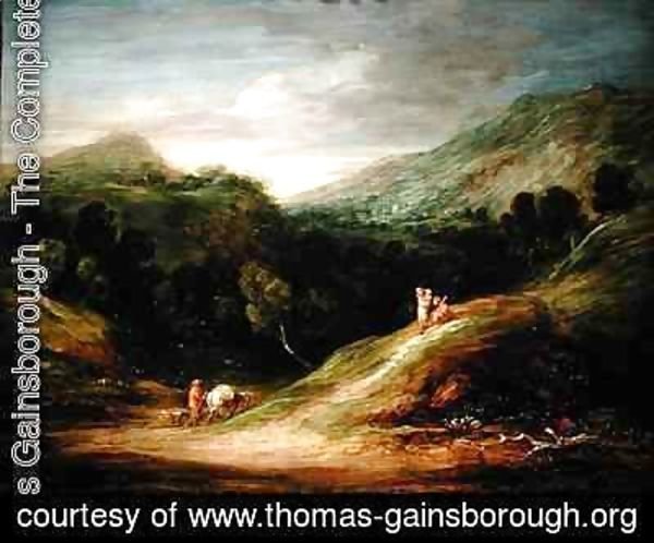 Thomas Gainsborough - Mountain Landscape with a Drover and a Packhorse