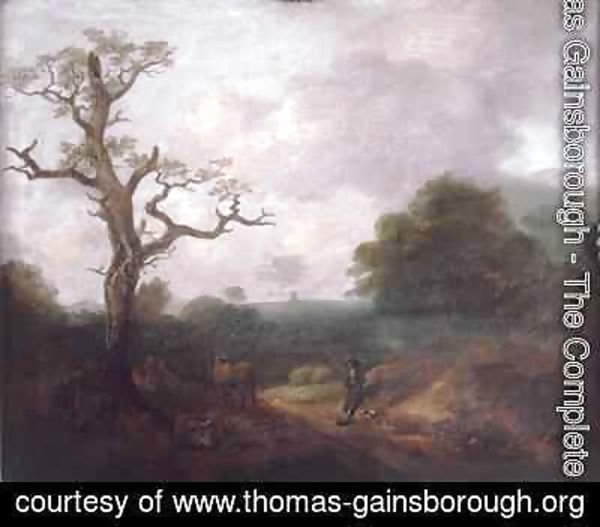 Thomas Gainsborough - Landscape with a Cowherd