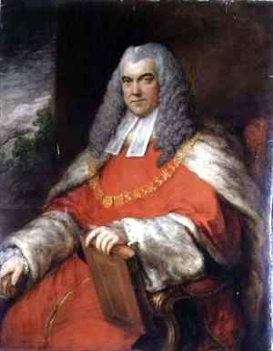 Portrait of Judge Sir John Skynner 1723-1805 Wearing Robes and Chain of Office