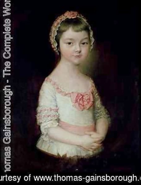 Thomas Gainsborough - Georgiana Spencer afterwards Duchess of Devonshire