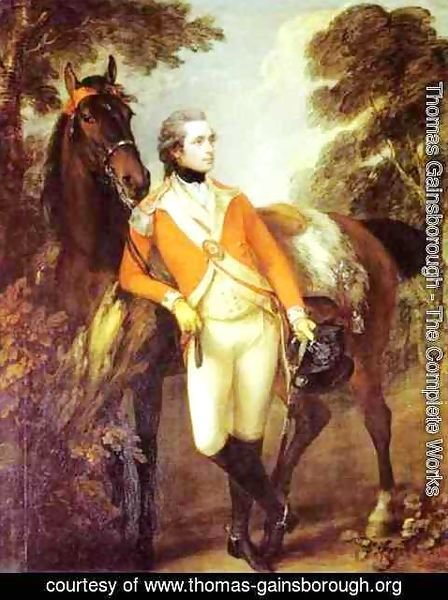 Thomas Gainsborough - Portrait Of John Hayes St Leger 1782