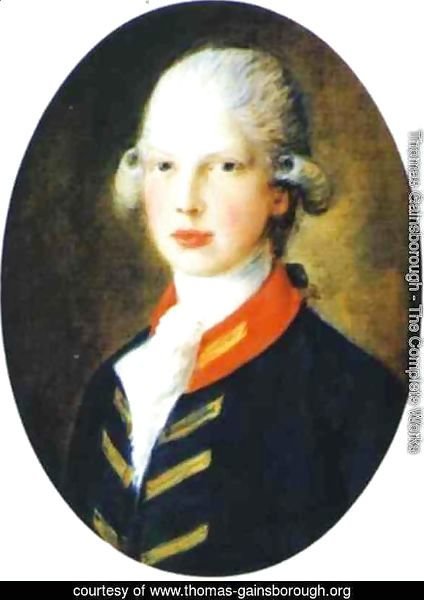 Portrait Of Prince Edward Later Duke Of Kent 1782