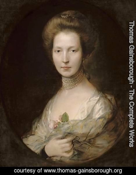 Thomas Gainsborough - Portrait of a lady, identified as Lady Louisa Clarges